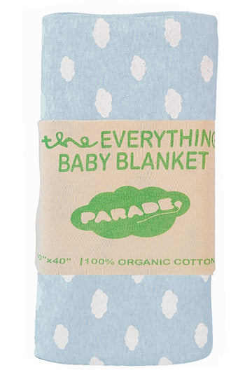 Parade Everything Organic Baby Blanket (blue clouds)